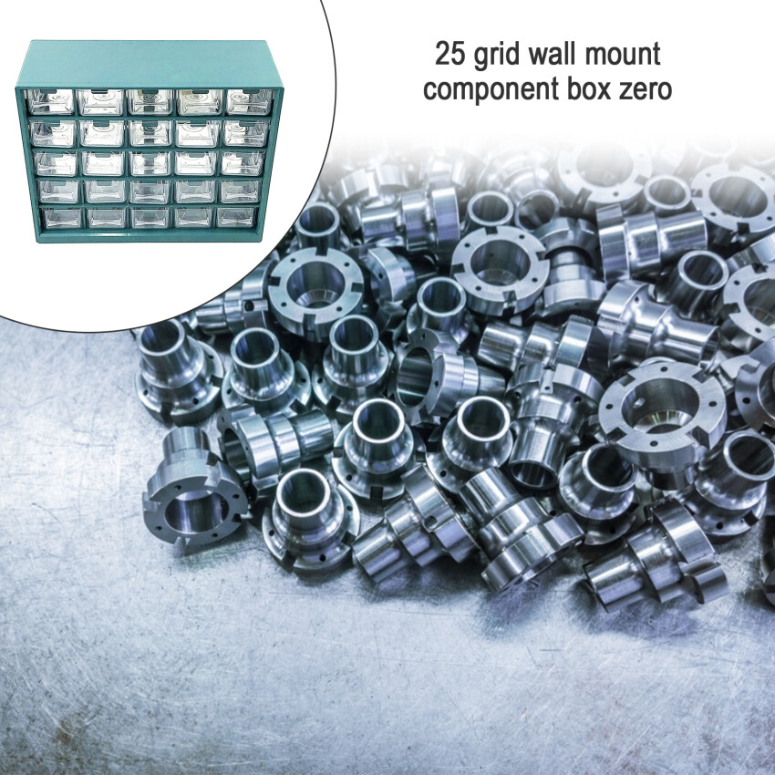 25 Compartment Drawer Parts Box Wall-Mounted Parts Sorting Component Box Drawer Type Warehouse Compartment Storage Rack