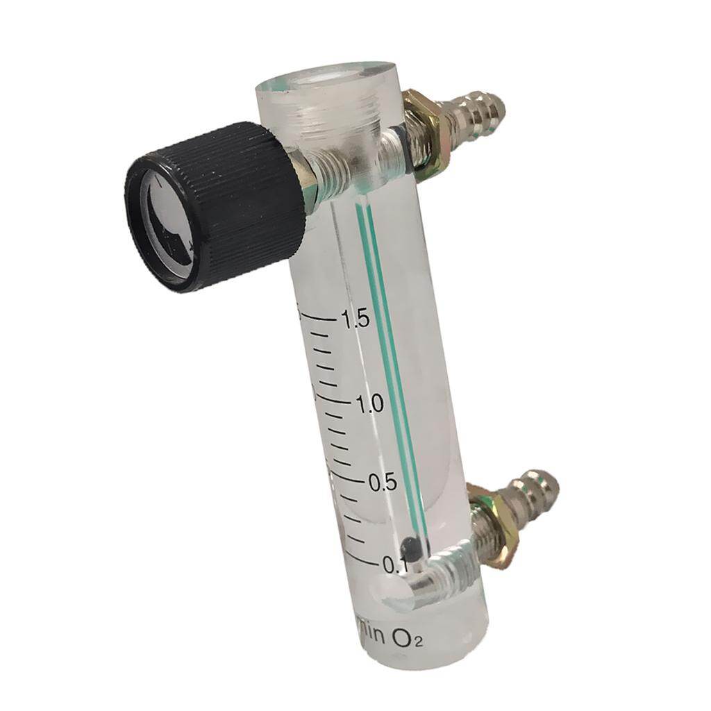 Baoblaze Adjustable Flow Meter 1-15LPM Gas Flowmeter for Oxygen Air Gas Conectrator