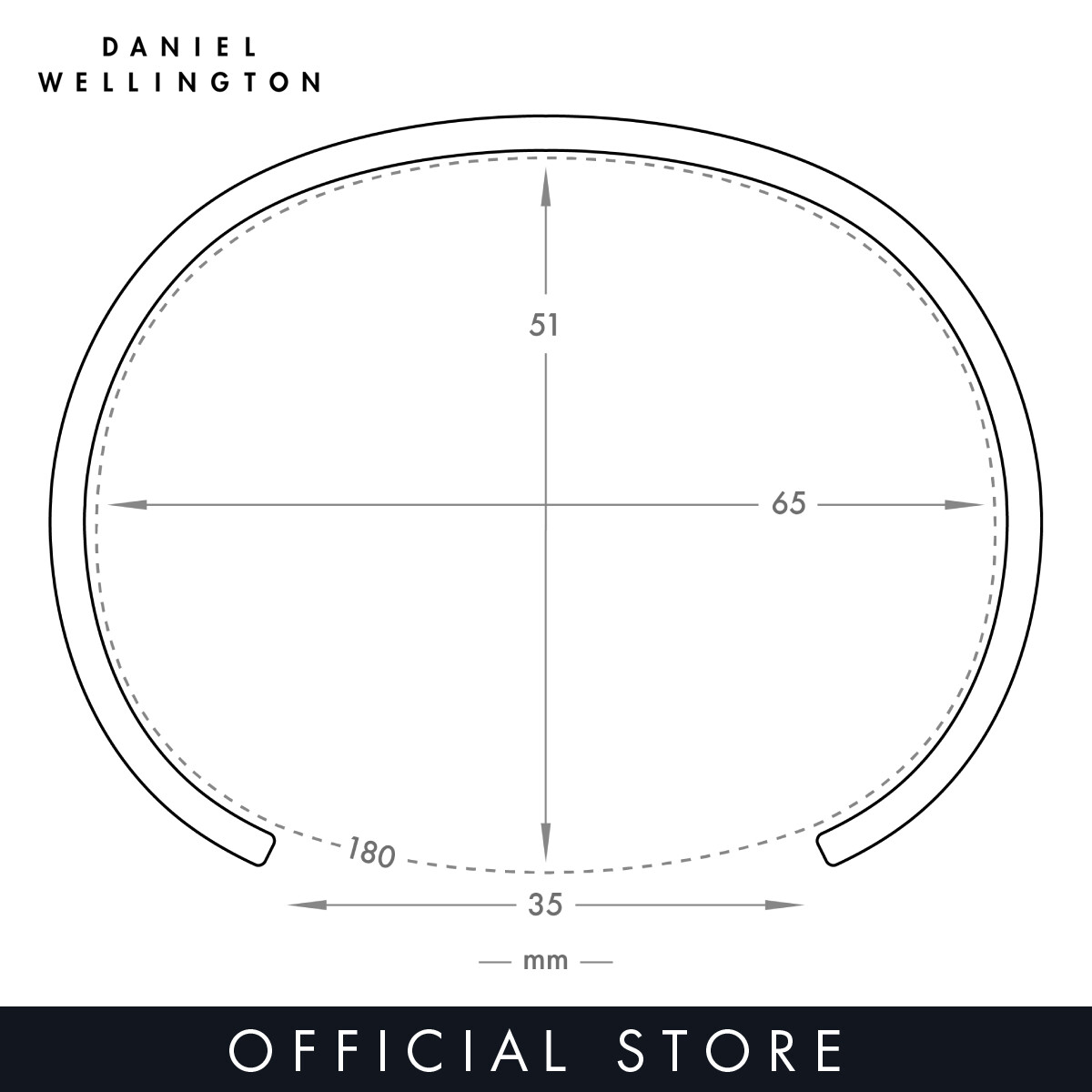 Daniel wellington hot sale size guide