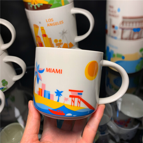 TOP★Starbuck Cửa Hàng Chính Thức 2017STARBUCK Starbuck YOU ARE HERE City Mug Mug YAH Ceramic Cốc Cà Phê Cốc Starbuck 2022 Fox Cup 9233 - 8