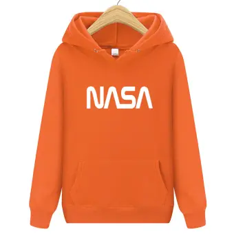 orange velvet hoodie