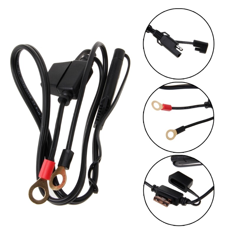 12V Terminal To SAE Quick Disconnect Cable Motorcycle Battery Output Connector