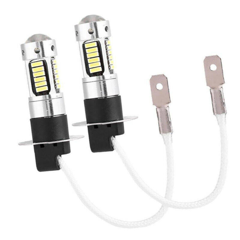 2*H3 LED Fog Light Bulbs Conversion Kit Canbus 6000K White 100W Quality Hot