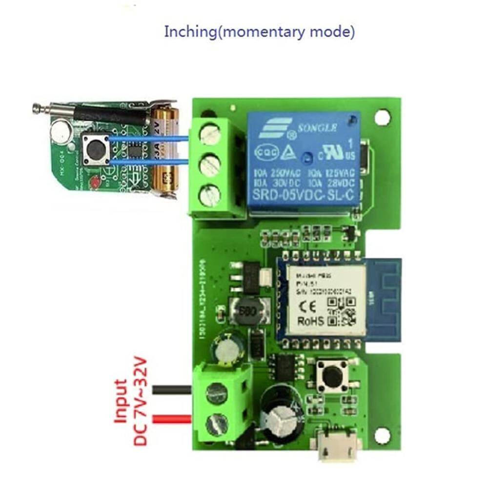 Tuya Công Tắc Wifi một cách tự khóa ứng dụng mô-đun rơle điều khiển từ xa 2200W/10A Phụ kiện cho Alexa Google nhà