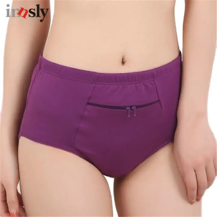 Women's underwear with zipper pockets Clearance
