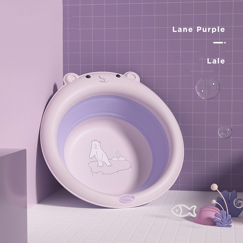HS Baby washbasin newborn baby basin wash feet wash pp basin foldable small washbasin