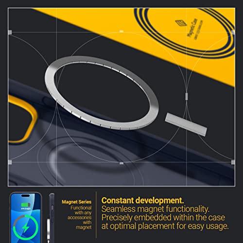 Caseology Ốp Lưng iPhone 14 Pro Tấm Nhựa PC Phủ Silicone Tương Thích MagSafe Phủ TPU Bền Màu Nano Pop Mag - Blueberry Navy