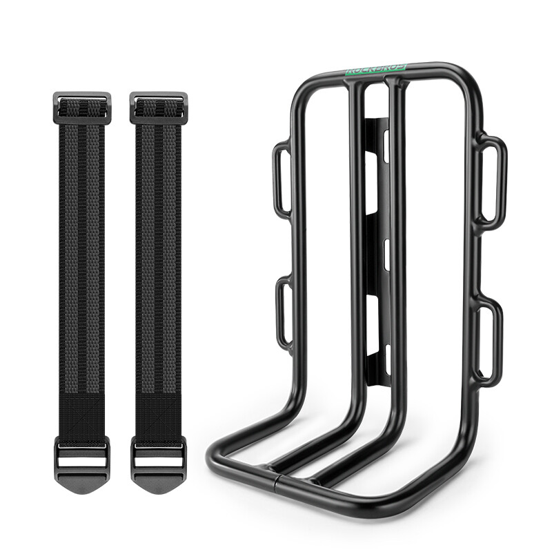ROCKBROS Bicycle Front Fork Rack Lightweight Space-saving Bike Rack Carrier Portable Aluminum Alloy Cycling Travel Front Bag Rack Holder
