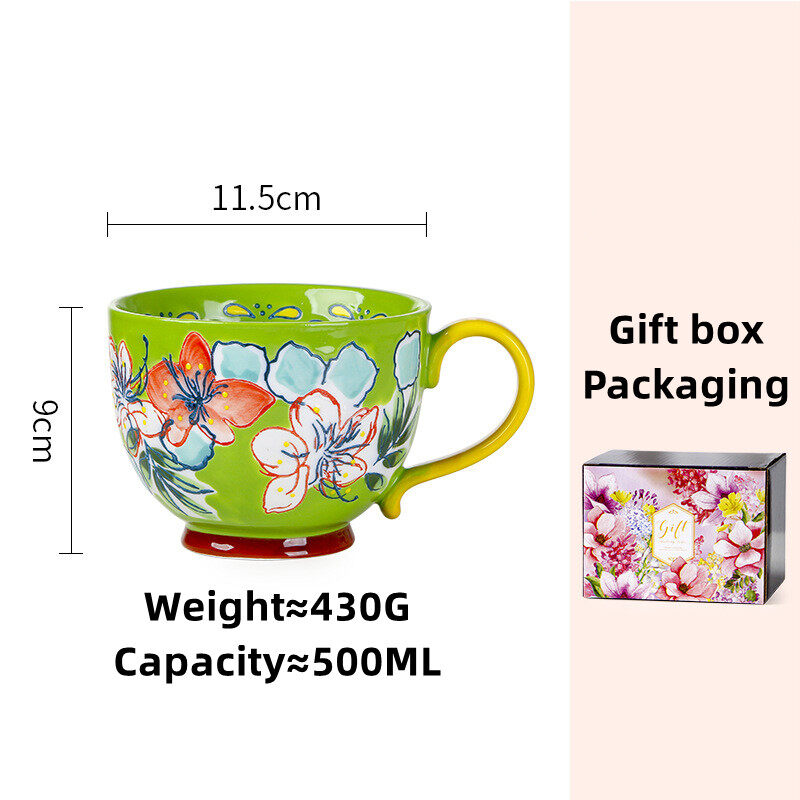 OMK American ceramic 500ML Breakfast cup mugs coffee