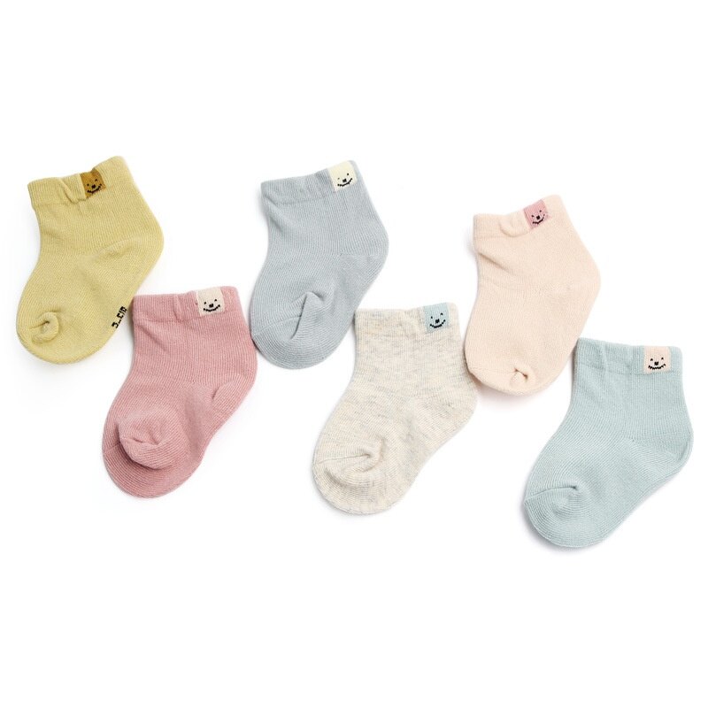 Tất Cotton Màu Kẹo Ngọt Dễ Thương Cho Bé 0-1 Tuổi