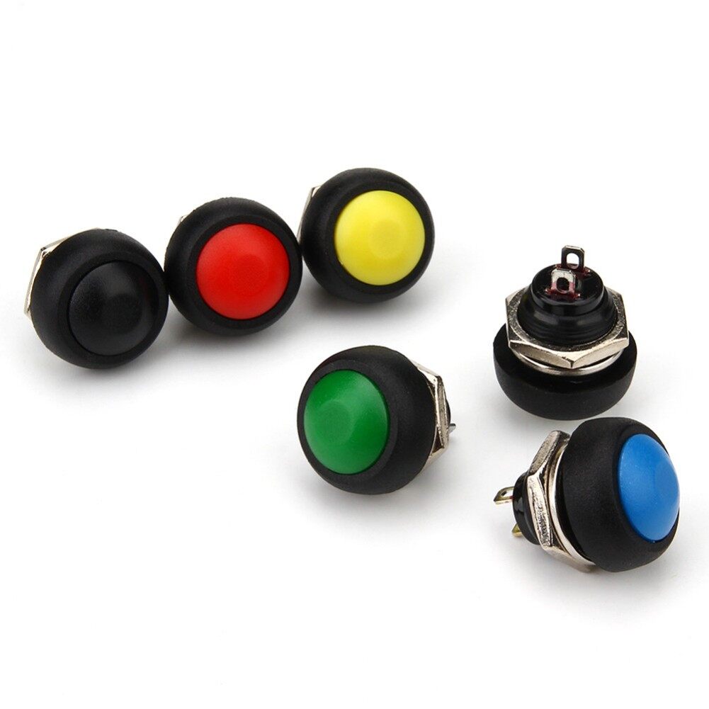 Push Button ON/OFF Switch Accessories Equipment Mini 12mm Non-locking Button