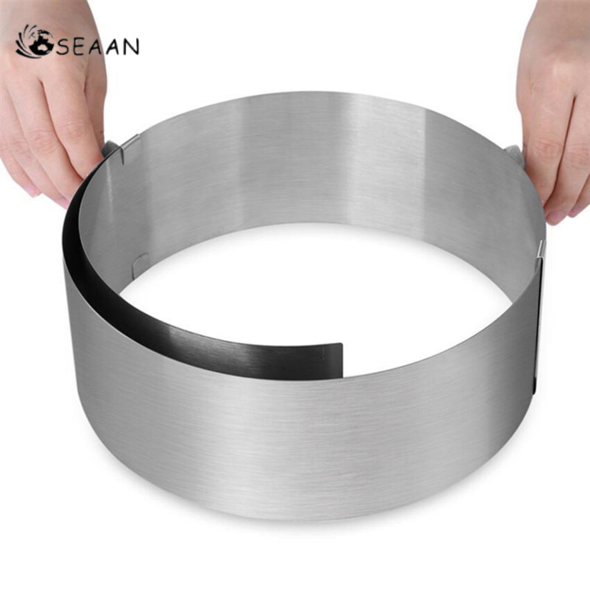 Adjustable Round Cake Ring Mold Retractable Mousse Cake Ring Stainless Steel Circle Baking Ring Cake Tools