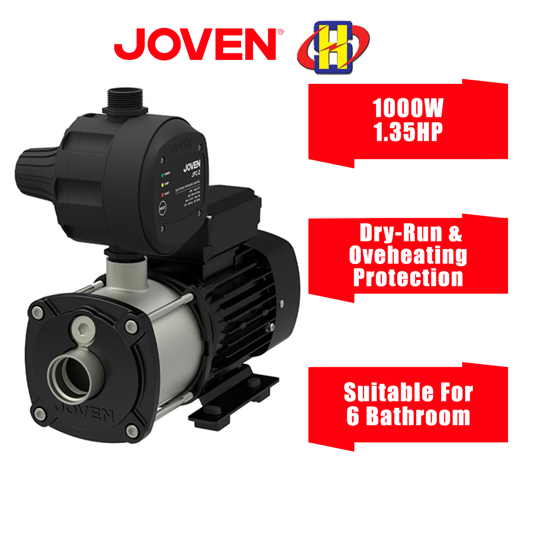 Joven Water Pump (1000W/1.35HP) Rust Free Materials Suitable For 6