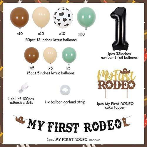 SURSURPRISE Cowboys First Rodeo Birthday Party - Cowboy 1st Birthday ...