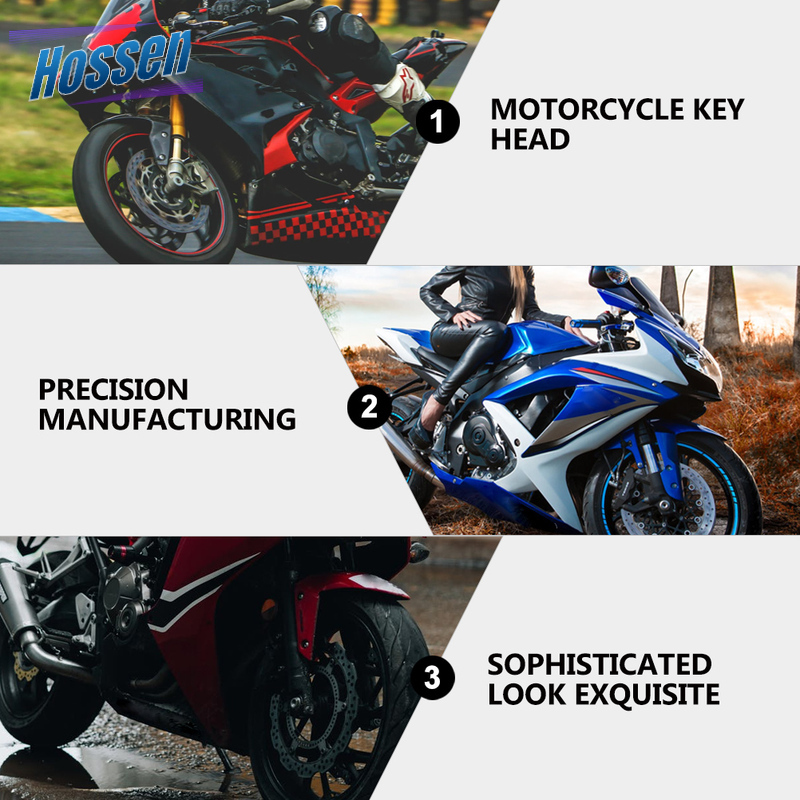 Hossen General CNC Modified Burnt Titanium Key Head Racing Boat Hexagonal Burnt Titanium Key Head Key Chain