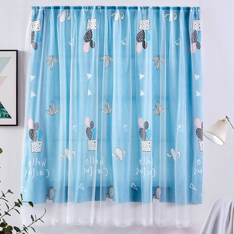Bestenrose Bedroom Curtain Self-adhesive Velcro Window Curtain Blackout Curtains