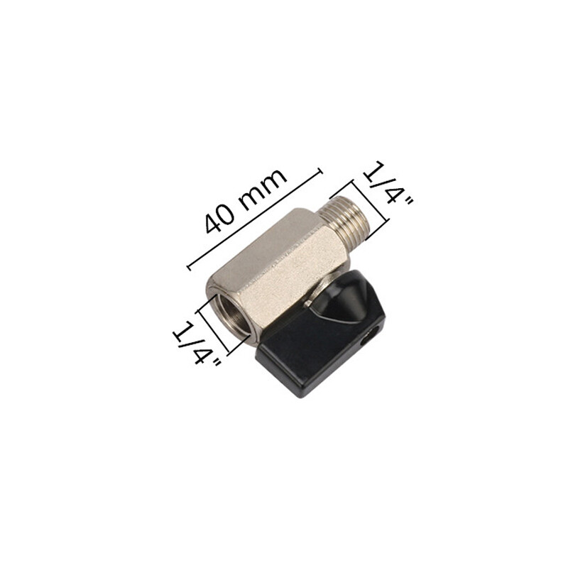 1 pc 1/8" 1/4" 3/8" 1/2" bsp male to female threaded mini brass ball valve garden irrigation system water control switch adapter thread bronze ball valve air compressor shut off valve