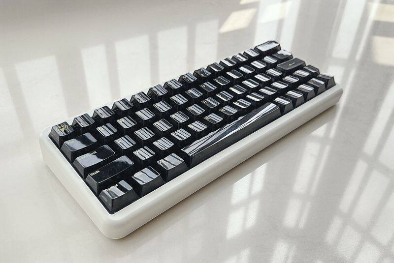 【Keycap Only】Fully transparent keycap shine through 125 Keys Cherry Profile PC material Silk screen printing process Keycap For Cherry MX Switch Mechanical Keyboard RK61/Anne Pro 2/GK61
