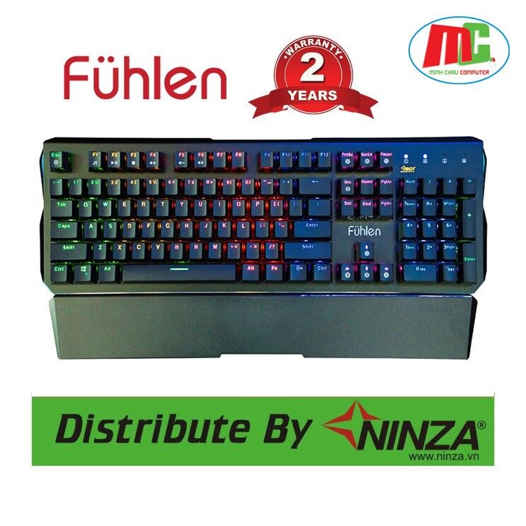 Bàn phím cơ gaming fuhlen destroyer - hàng bh 2 năm