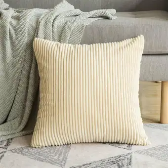 45 45cm 2pcs Soft Soild Decorative Square Throw Pillow Covers Set