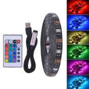 Waterproof USB LED Strip with Remote Control - 5050 RGB