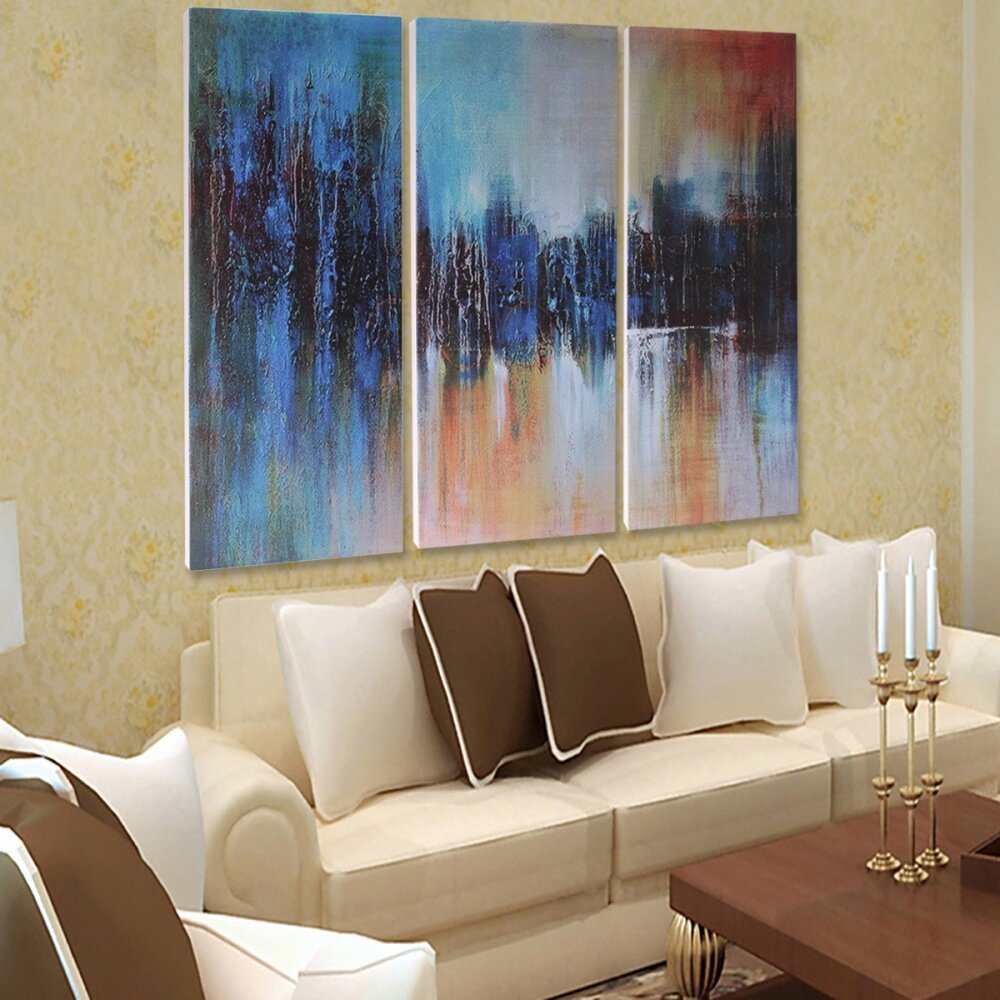 3Pcs 60x30cm Abstract Art Oil Painting Canvas Print Wall Picture Home Room 