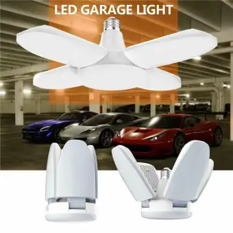 60w 246 Led Foldable Garage Light Ceiling 4 Fan Leaves Bulb