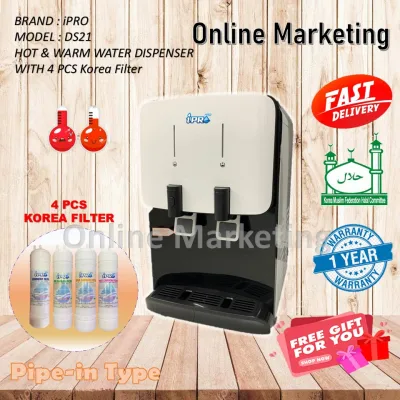 Alkaline Water Dispenser Hot And Normal Model: DS-12 With 4 Korea Water Filter