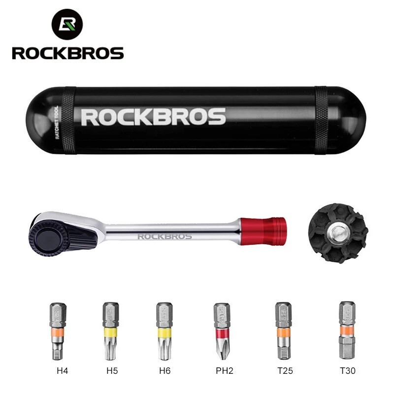 ROCKBROS Cycling Ratchet Wrench Set Multifunction MTB Bike Bicycle Repair Tool Kits Screwdriver Bicycle