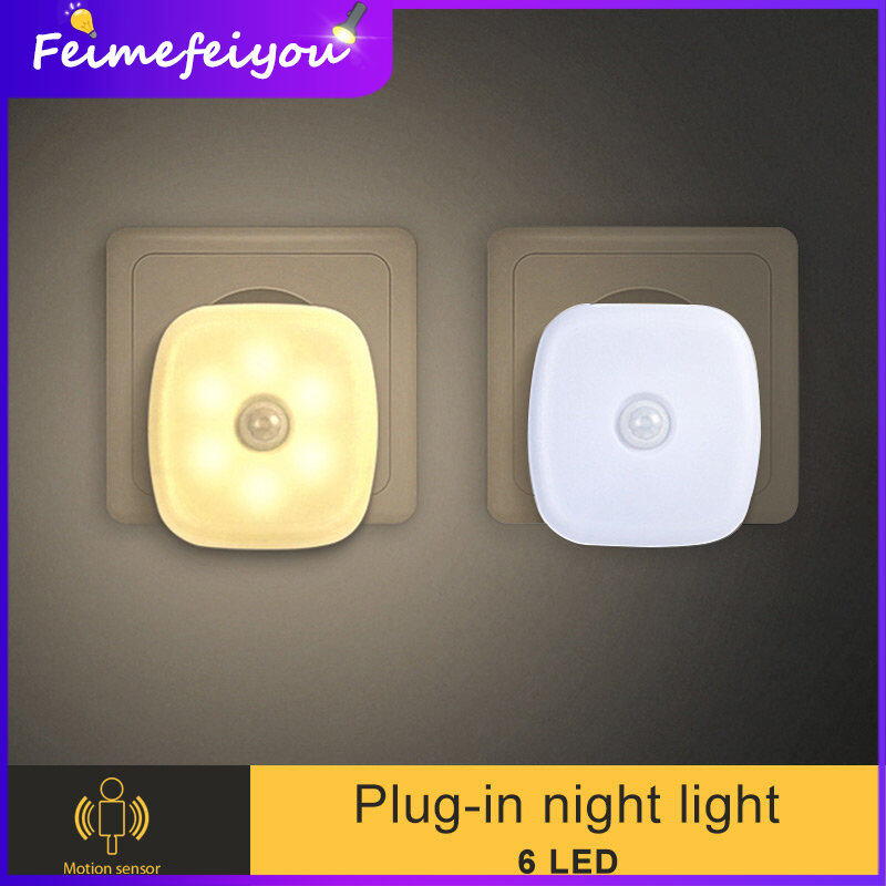 LED Night Lights EU Plug-in Wireless Night Lamp with Motion Sensor Small Night lights Lamp for Room Corridor Closet Home Decor