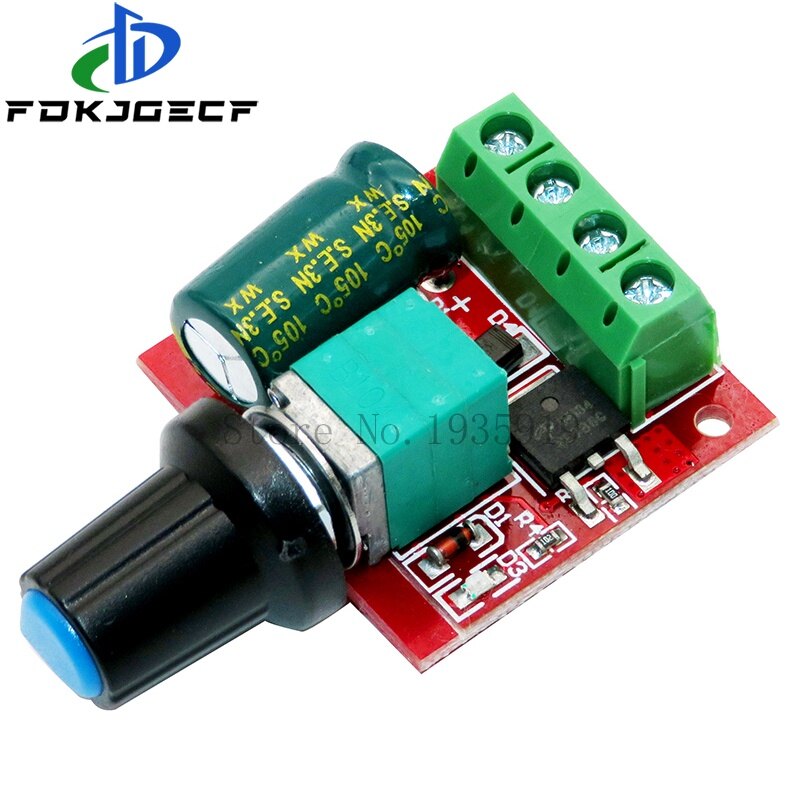 Mini DC-DC 4.5V-35V 5A 90W Tốc độ động cơ PWM một chiều điều khiển mô-đun điều khiển Bộ điều tốc điều chỉnh bảng chuyển đổi 12V 24V pn35 mạch tích hợp