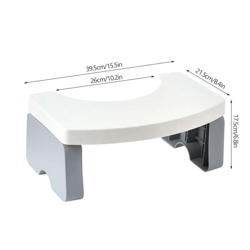 Folding Step Stool, Anti-Slip Sturdy Step Stool for Bathroom , Kitchen and Toilet