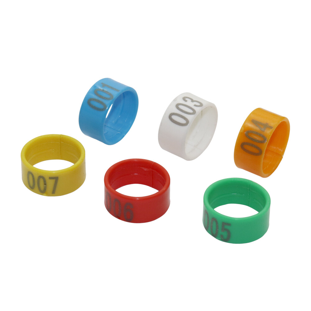 100 Chiếc Vòng Chân Kỹ Thuật Số Hình Ngỗng Gà Vịt Loại Mở Bằng Nhựa 1.6/1.8/2.0 Cm