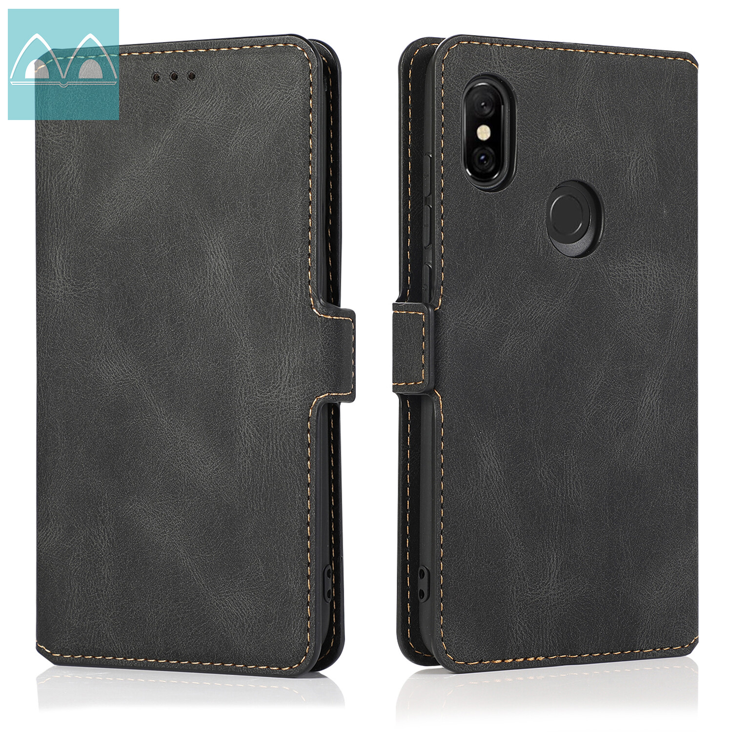 Case For Xiaomi Redmi Note 5 Pro/Redmi Note 6 Pro/Redmi Note 7 Pro Leather Flip Wallet Case Magnetic Closing Clasp Stand Card Slots Cover Casing
