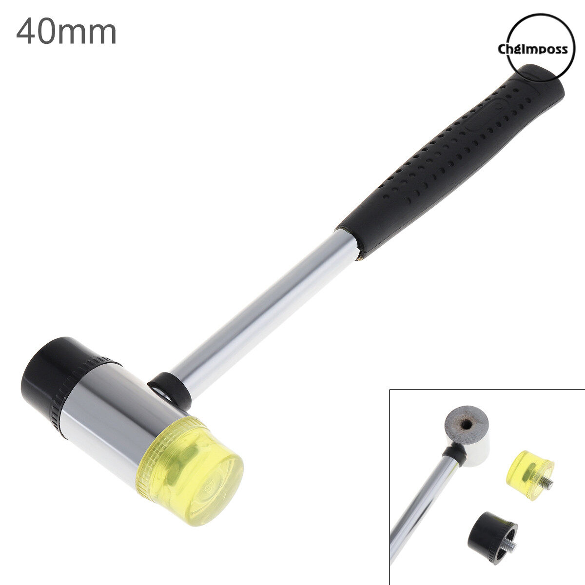 ChgImposs 25mm 30mm 35mm 40mm Mini Rubber and Plastic Hammer Mallet Work Glazing Window Nylon Hammer
