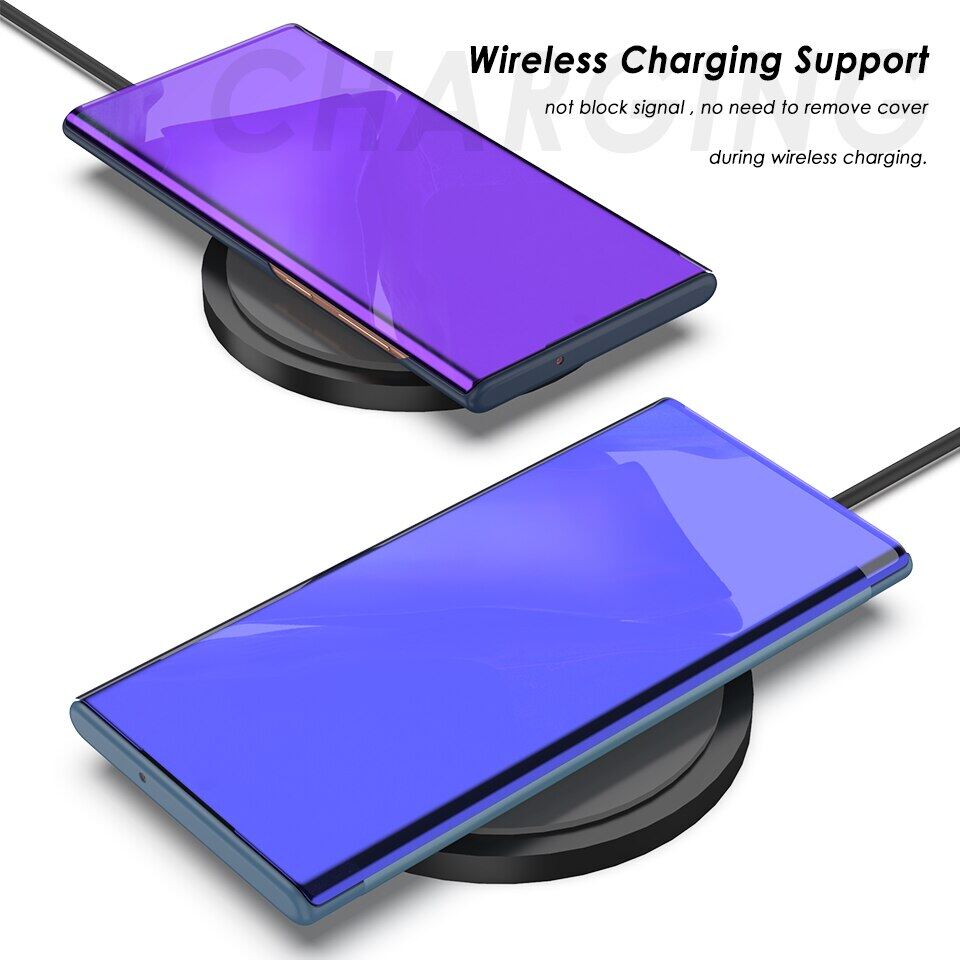Ốp Lật Bảo Vệ Thông Minh Cho Samsung Galaxy Note 20 Ultra Note20 Plus Pro Ốp Điện Thoại Toàn Bộ Tráng Gương Vỏ Fundas Coque Capa Mới