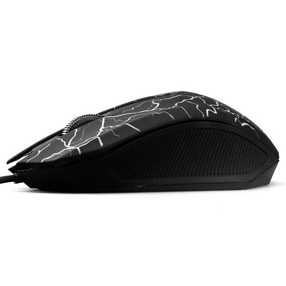 JTKE Chuột chơi game máy tính LED đầy màu sắc Chuột chuyên nghiệp Chuột quang 2400 DPI Chuột có dây