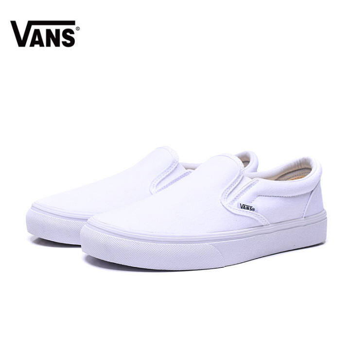 vans running shoes white