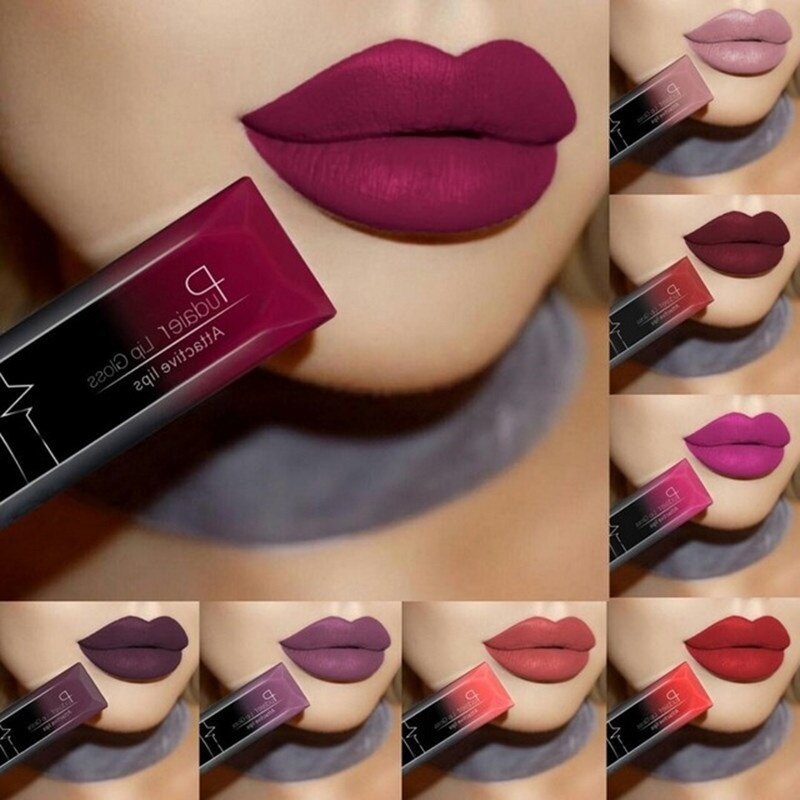 Gambar Hot sale 21 color matte matte liquid lipstick color non stick cup non fading lip glaze