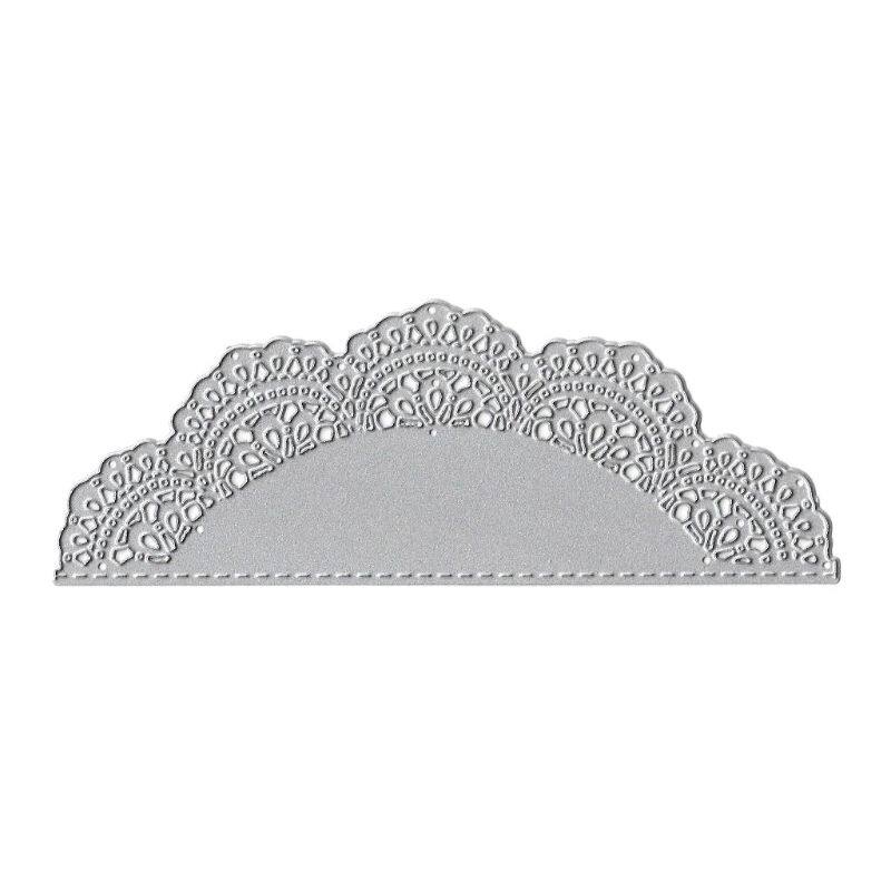 Semicircle Lace Metal Cutting Dies Stencil DIY Scrapbooking Album Stamp Paper Card Embossing Craft Decor