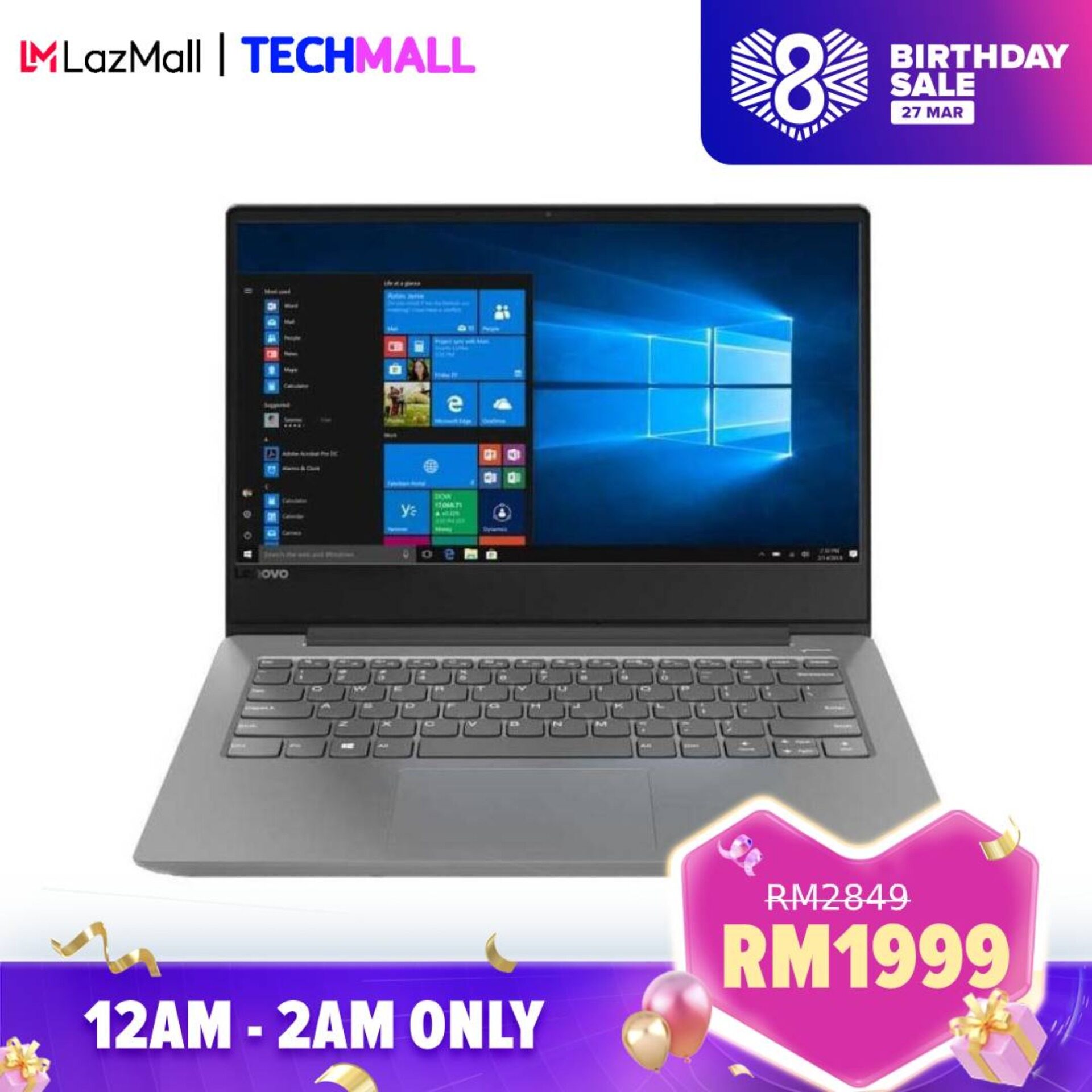 Lenovo IDEAPAD 330S-14IKB Platinum Grey 81F40193MJ Laptop Malaysia