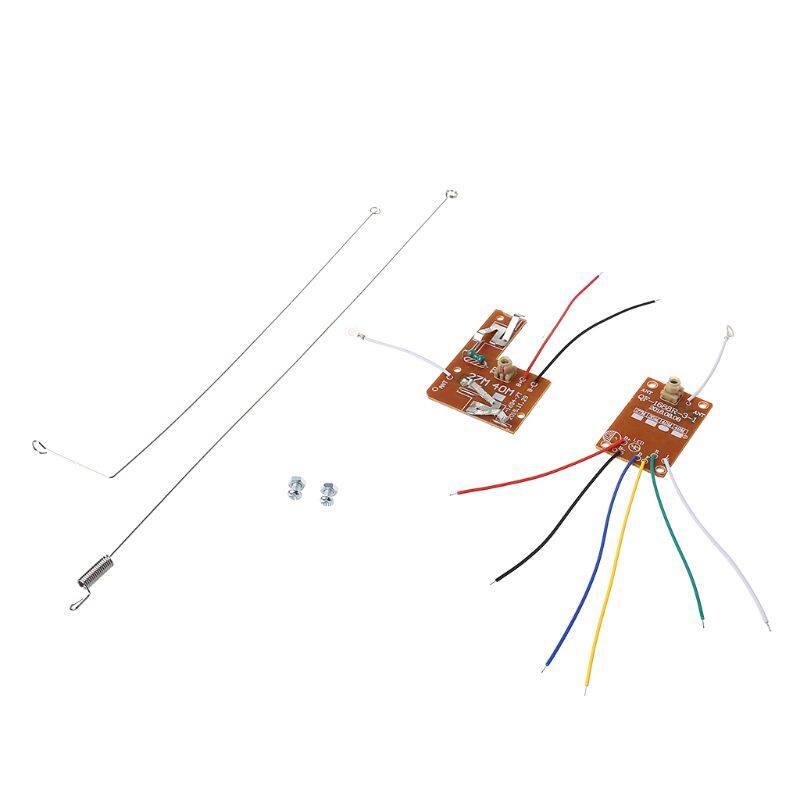 4CH RC Điều Khiển Từ Xa 27MHz Mạch PCB Transmitter Và Receiver Board Với Antenna Đài Phát Thanh Hệ Thống Cho Xe Tải Đồ Chơi