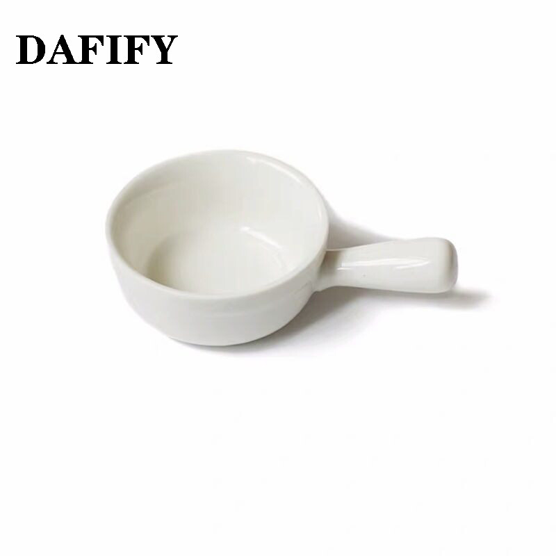 DAFIFY 1 Pcs Porcelain Ramekins Baking Dish or Sauce Dishes 12*3cm