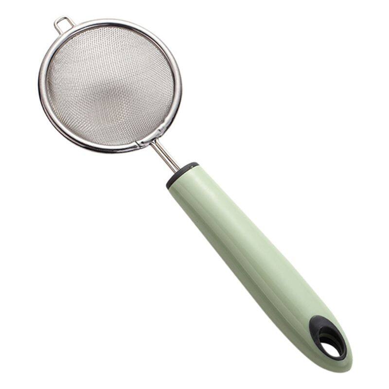 Stainless Steel Fine Mesh Sieve Oil Strainer Colander Flour Sifter Filtering Food Handheld Kitchen Supply Lazada Singapore