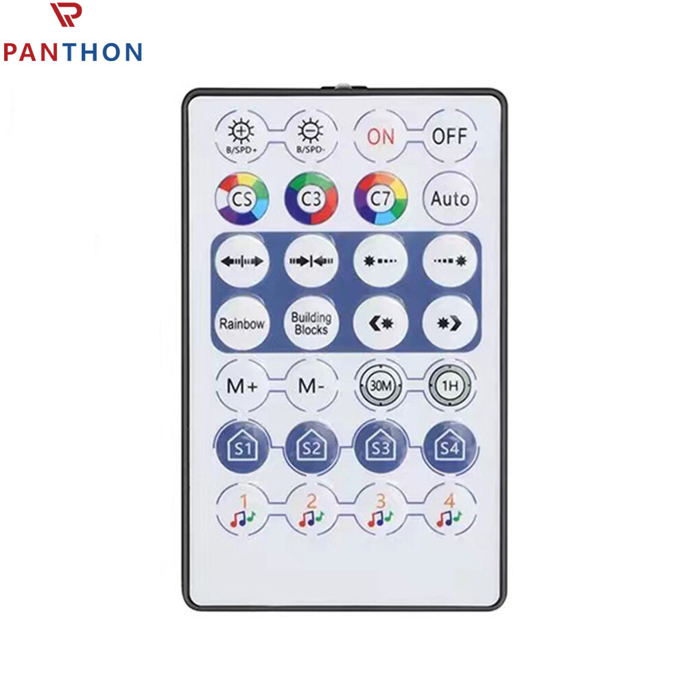 Panthon Bộ điều khiển LED RF điều Bộ điều khiển không dây từ xa 5 ~ 24VDC cho 2811 Giấc Mơ màu cầu vồng RGB LED Pixel dải đèn dạng tấm