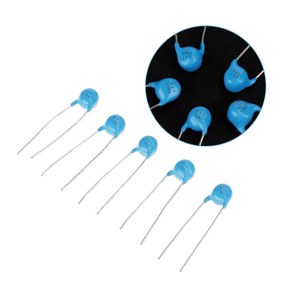 25Pcs High Voltage Monolithic Ceramic Capacitor 221k 220pF 15KV Capacitor Kit