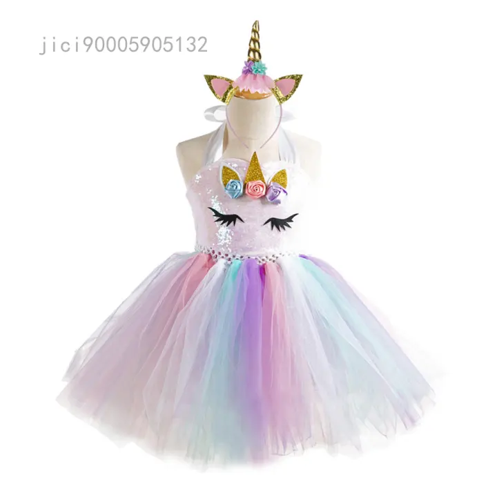 Pastel Dress first birthday Pastel Unicorn Tutu Dresses Birthday girl Unicorn Birthday Costume