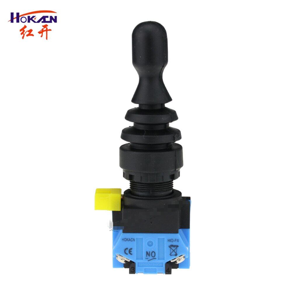 【‘； 22Mm Joystick Switch Momentary 2 Position 2NO Latching Reset Wole Stick Monolever Cross Button Switch HKL-FW22 HKL-FW12