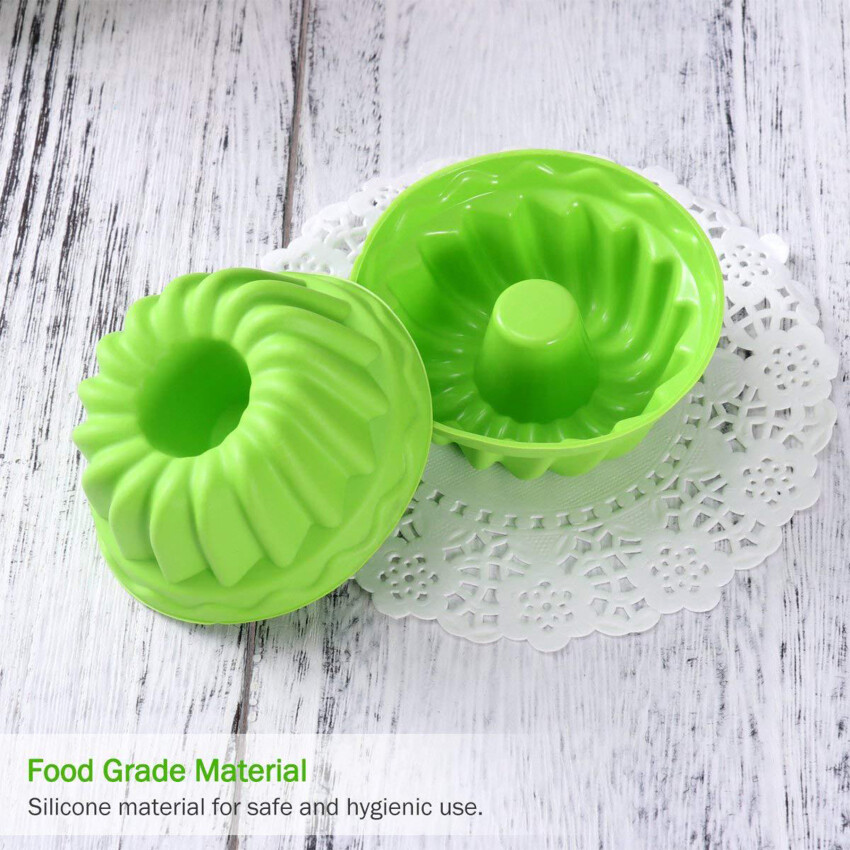 Silicone Cupcake Chén Nướng 6 Gói, Tái Sử Dụng Và Không Dính Giấy Lót Bánh Cupcake Muffin Holders Đặt Cho Đảng Halloween Giáng Sinh, dễ Lau Chùi Pastry Khuôn Muffin