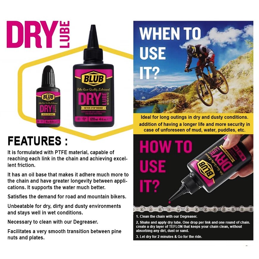Blub Best Dry Lube For Mtb BLUB High Performance Bicycle Chain